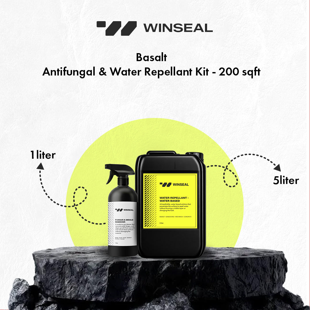 Basalt Antifungal & Water Repellant Kit - Covers 200 Sqft - Natural finish
