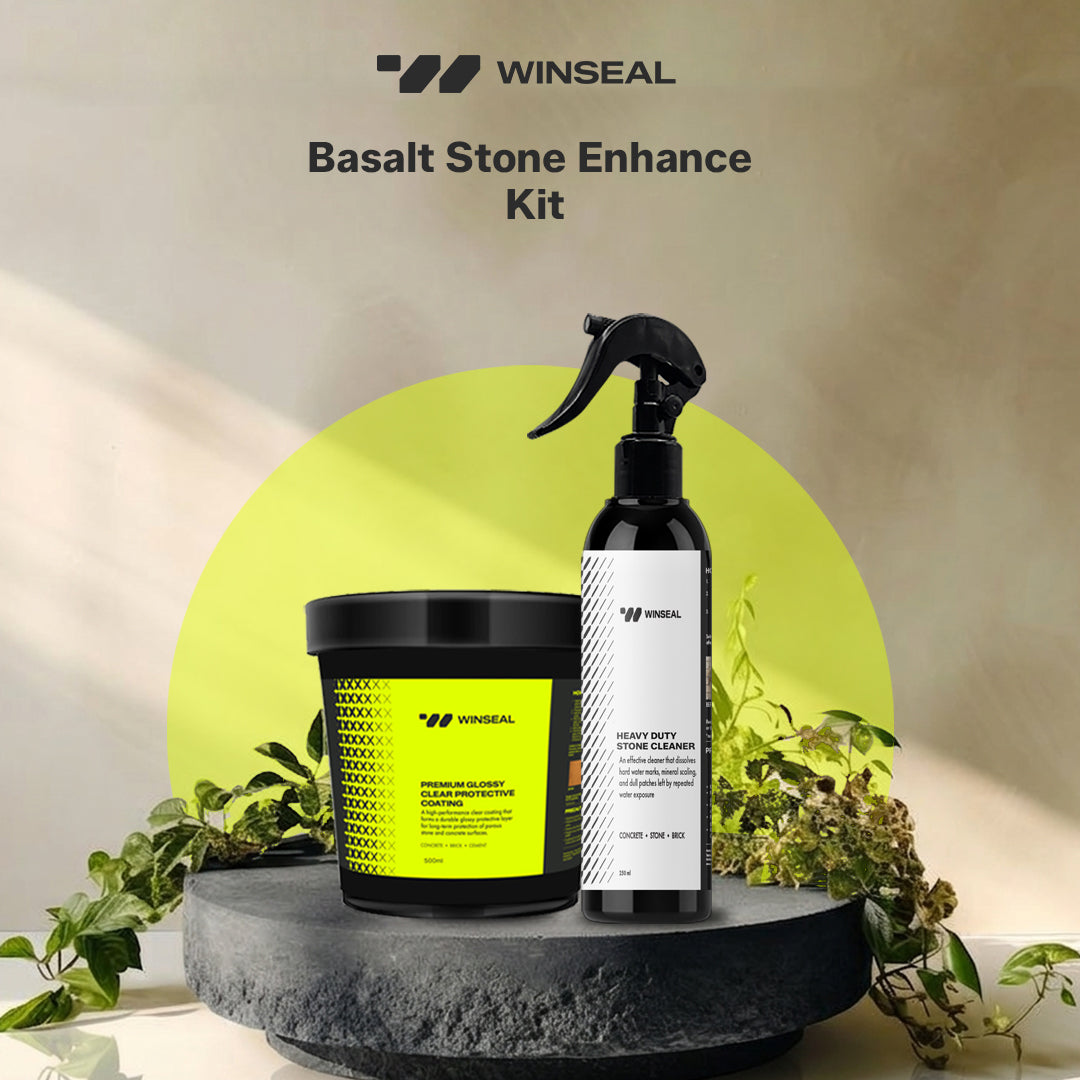 Basalt Deep Clean & Semi Glossy Finish Kit – Covers 200 Sqft - Semi Glossy Finish