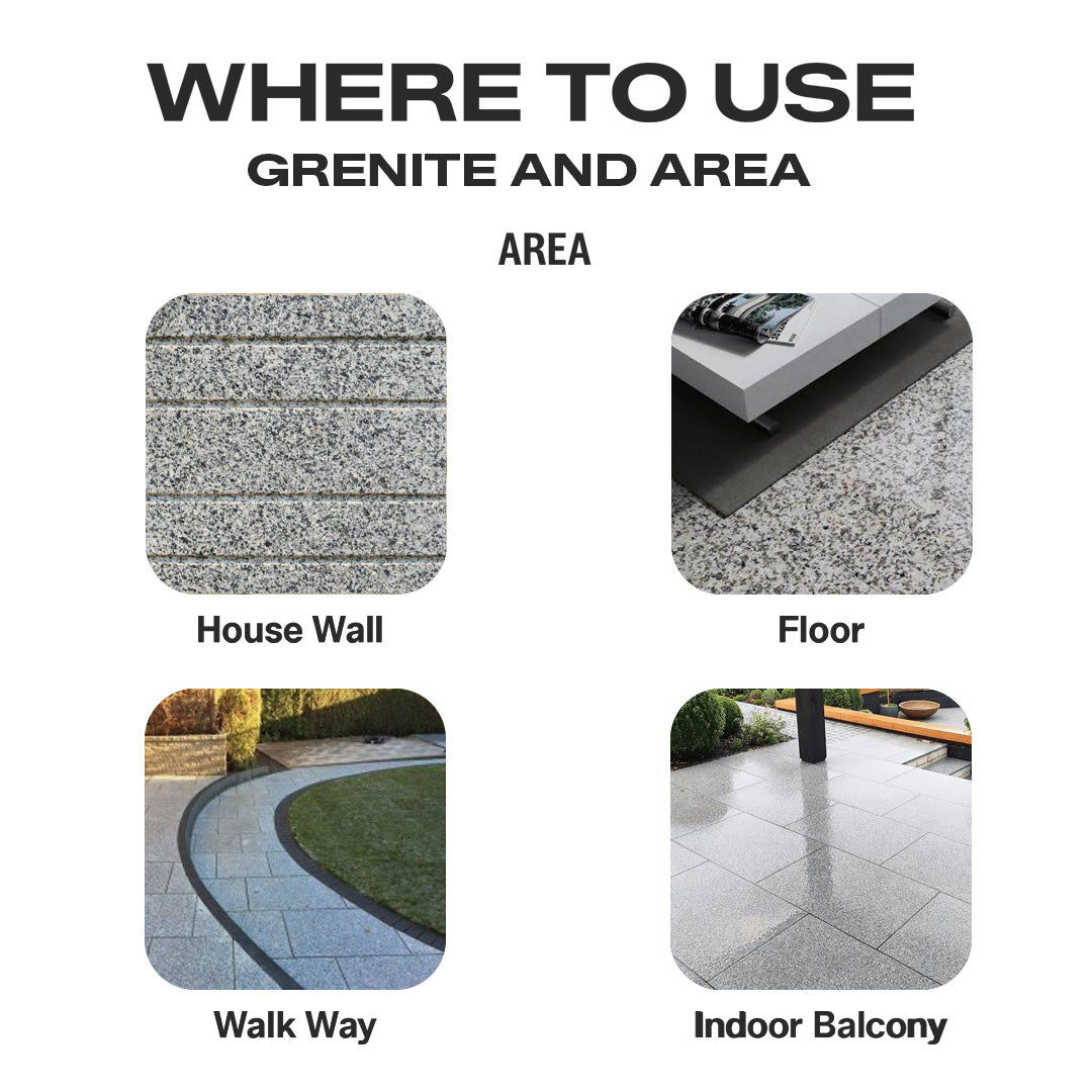 Granite Deep Clean & Premium Glossy Kit – Covers 200 SqFt - Semi Glossy Finish