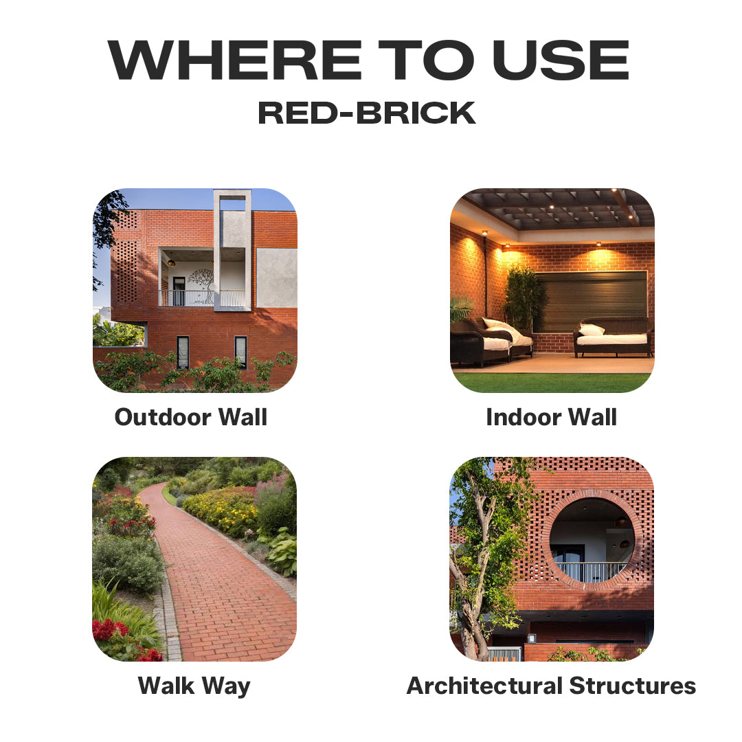 200 Sqft - Red Brick- Antifungal + Revival, Natural finish