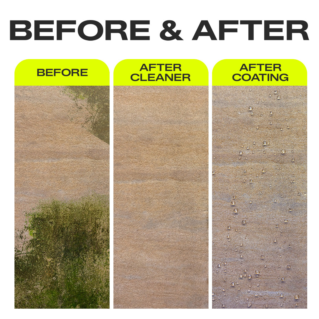 Sandstone Antifungal & Weatherproof kit - Covers 200 SqFt - Natural finish