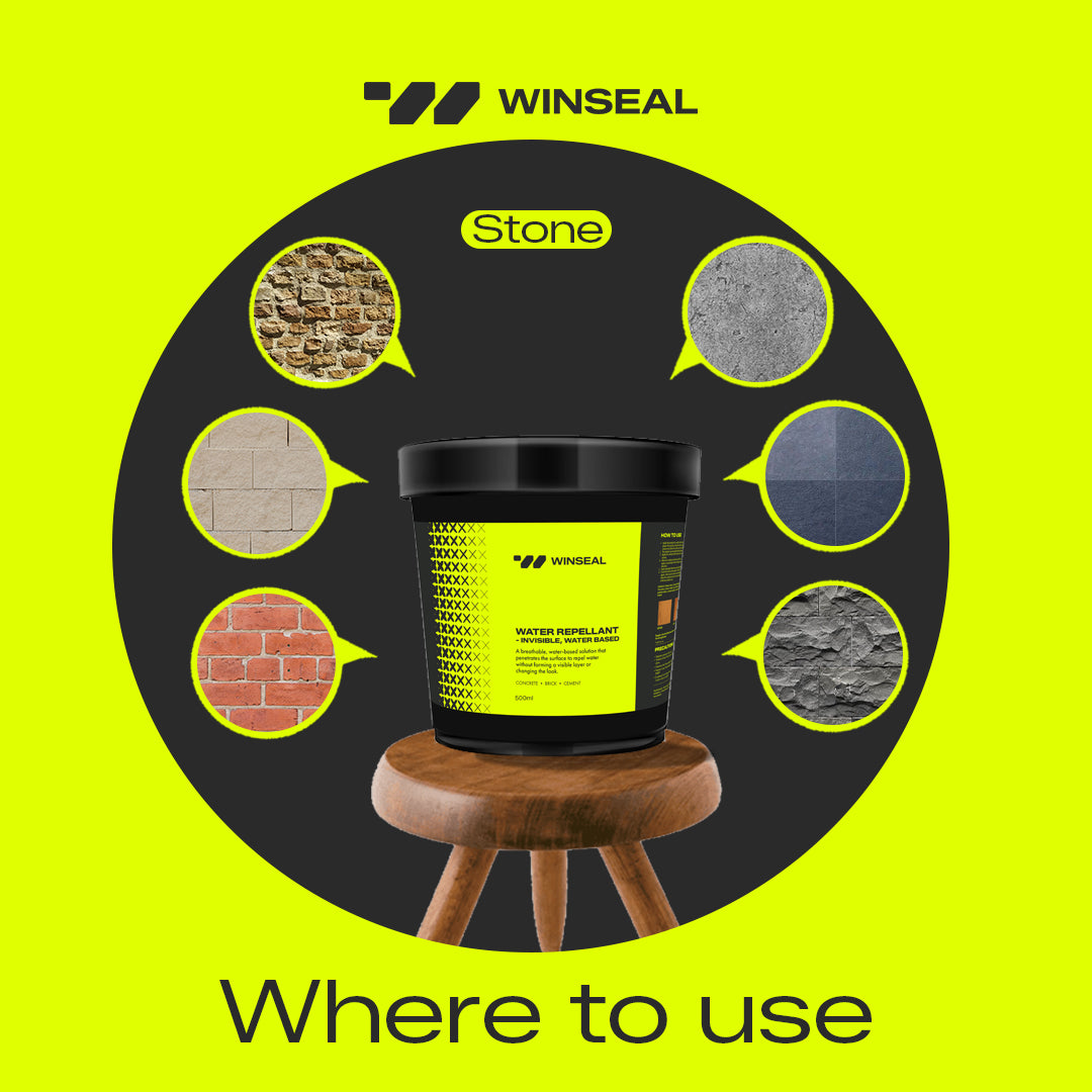 Sandstone Restoration Kit: Heavy Duty Cleaner + Water Repellent Kit